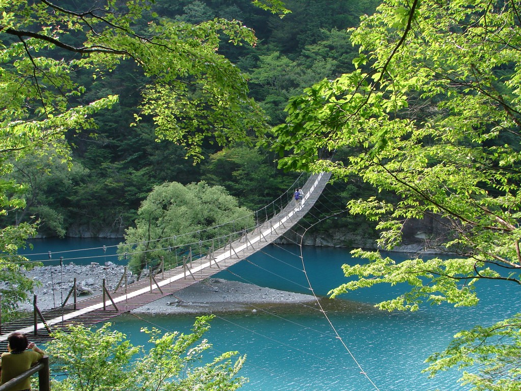 夢の吊橋 寸又峡 大間ダム湖(チンダル湖)