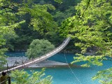 夢の吊橋　寸又峡　大間ダム湖（チンダル湖）