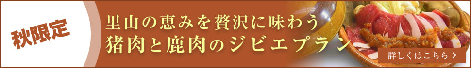 秋ジビエ プラン